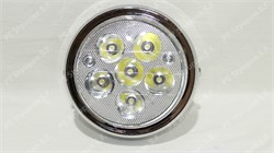 Фара Alfa круглая 6 LED ламп (хром) AD000256 - фото 12084