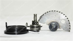Вал кикстартера с сектором GY6-50/80 (46,5 мм) с пружиной, втулкой и храповиком TMMP GY000012 - фото 14445