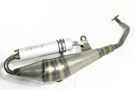 Глушитель GY6-125/150 хром (цельный) GY000026